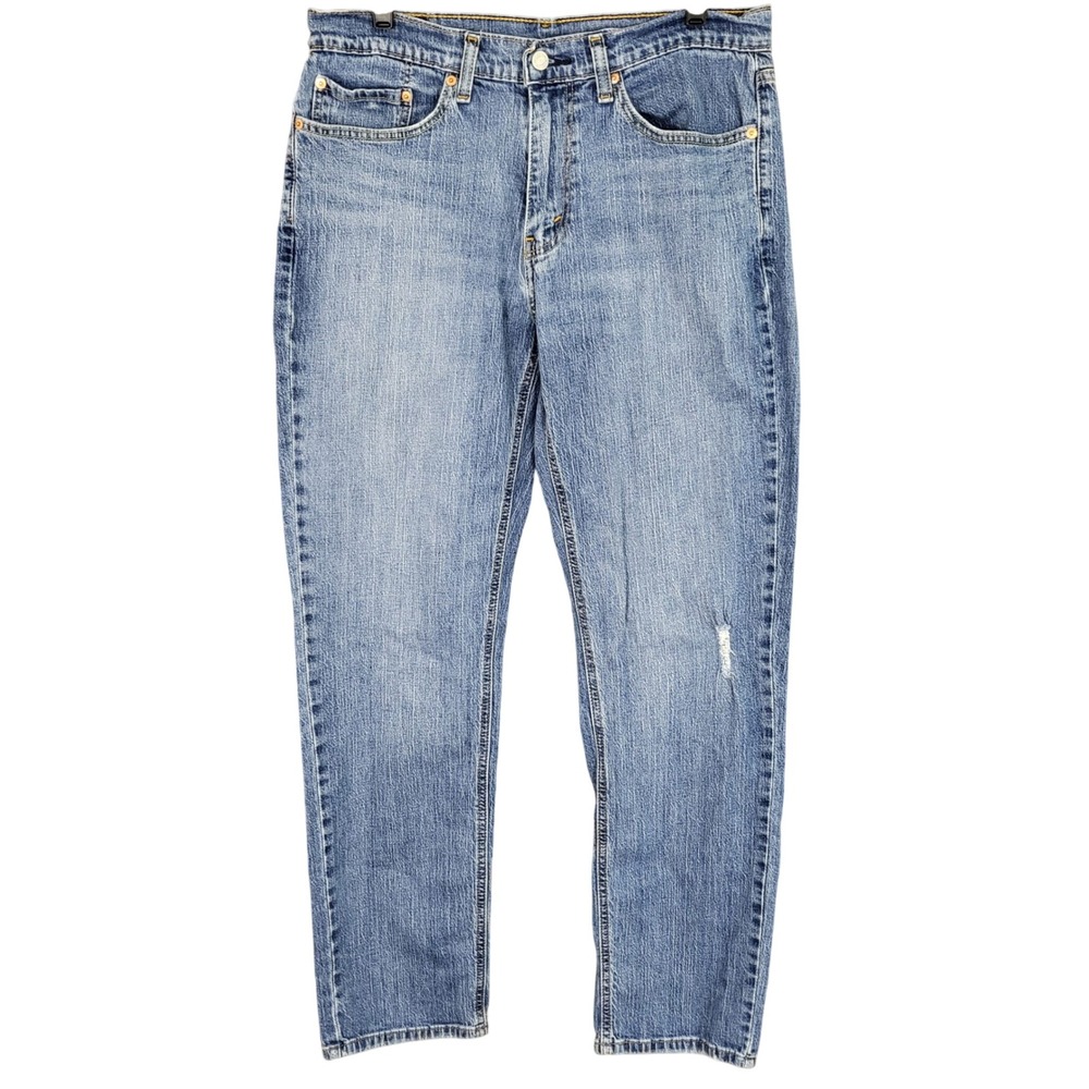 Levi's 541 Athletic Fit Jeans‎ Mens W34 L34 Blue Distressed Cotton Blend